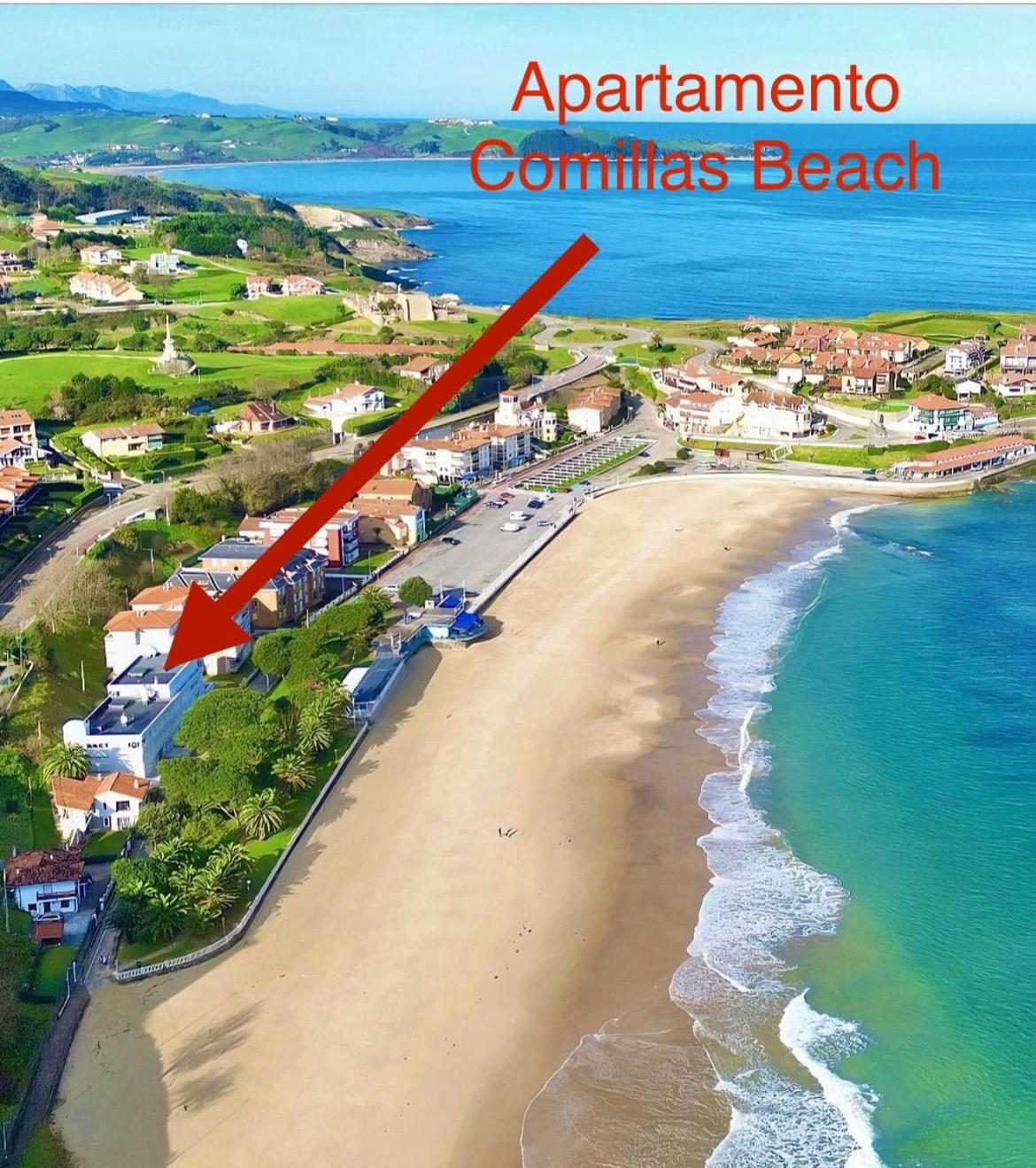 Apartamento Comillas Beach Exterior foto